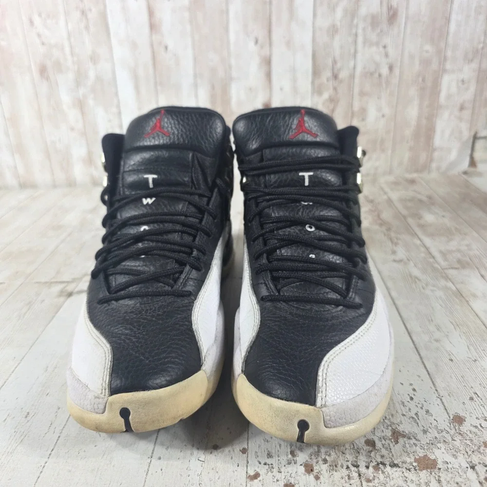 Air Jordan 12 Retro‎ Playoffs 2022 Black White Varsity Red CT8013-006 Mens 8